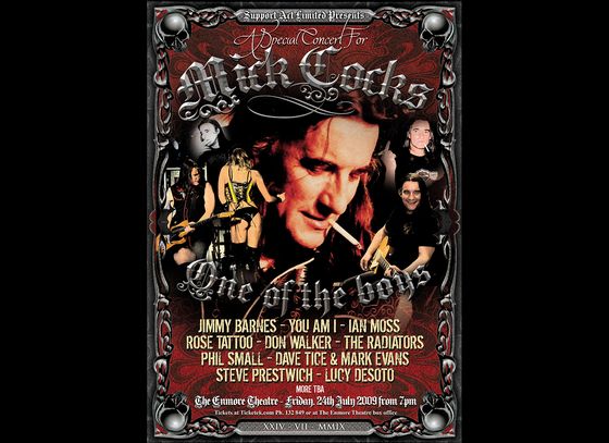 Mick Cocks benefit concert