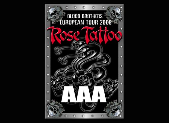 Rose Tattoo European Tour Concert Pass