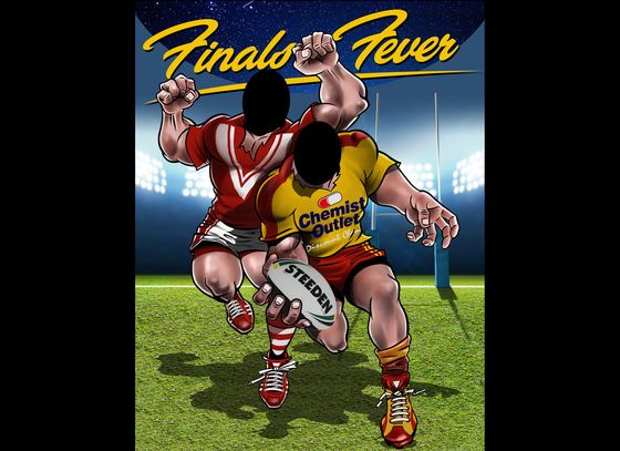 ‘Finals Fever’ novelty photo cutout