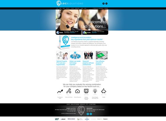 Loci Solutions website