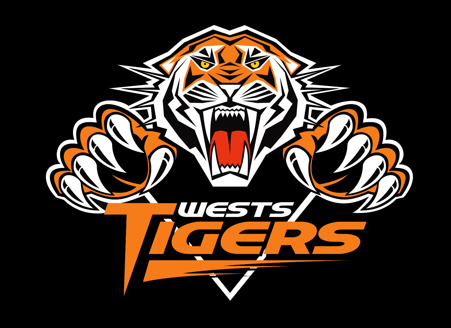 Wests Tigers Logo - T-Rex Art