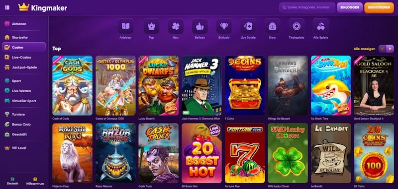 Kingmaker Casino Erfahrungen: Echte Spieler teilen ihre Erfolge und Meinungen in Germany