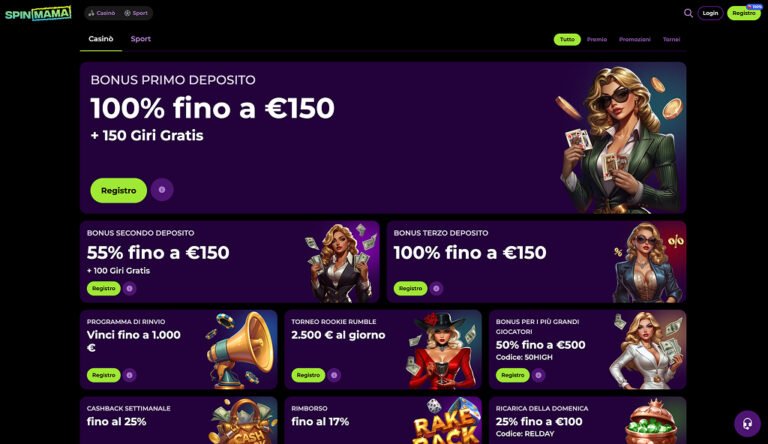 Ecco la nuova esperienza di gioco con Spinmama Casino in Italia, casino spinmama